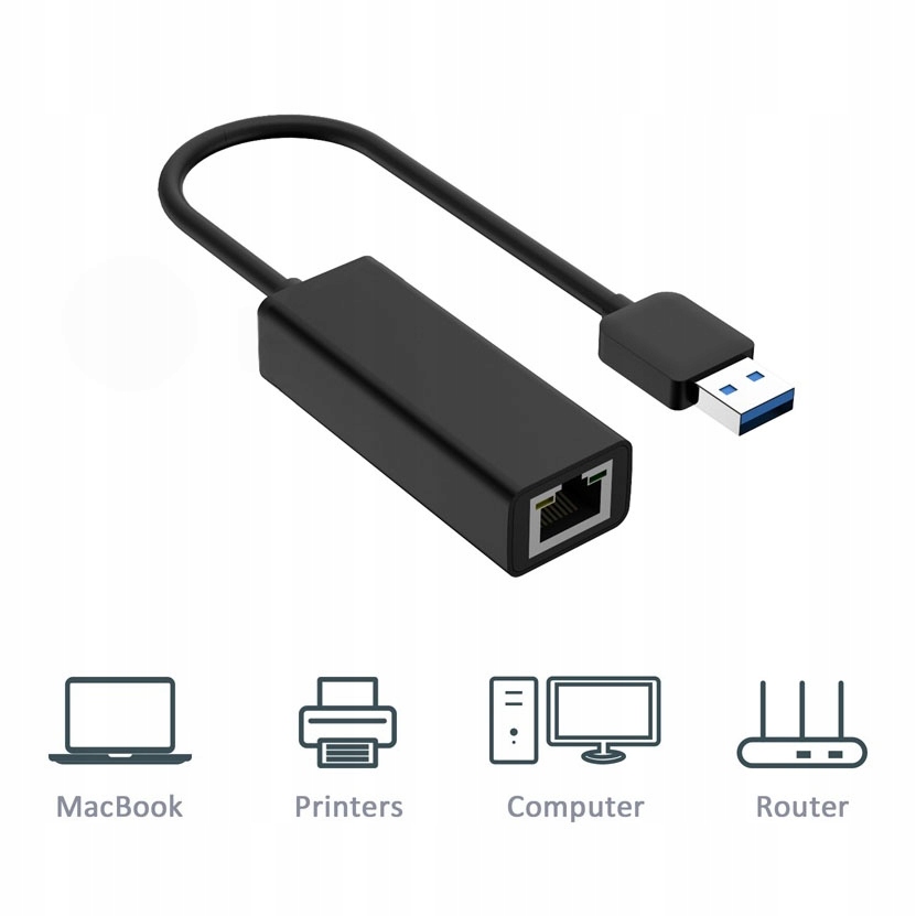 Купить Сетевая карта USB 3.0 Gigabit Ethernet RJ45 LAN: отзывы, фото, характеристики в интерне-магазине Aredi.ru