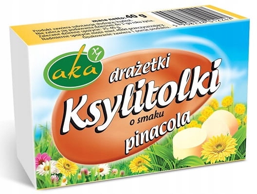 Ksylitolki Pinacolada cukierki pudrowe ksyltol 40g