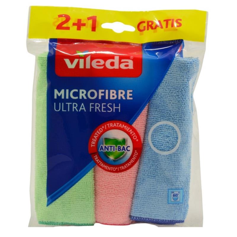 Ściereczki Vileda Microfibre Ultra Fresh 2+1szt