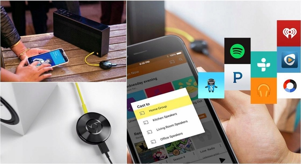 Купить Передатчик звука GOOGLE CHROMECAST AUDIO: отзывы, фото и ...