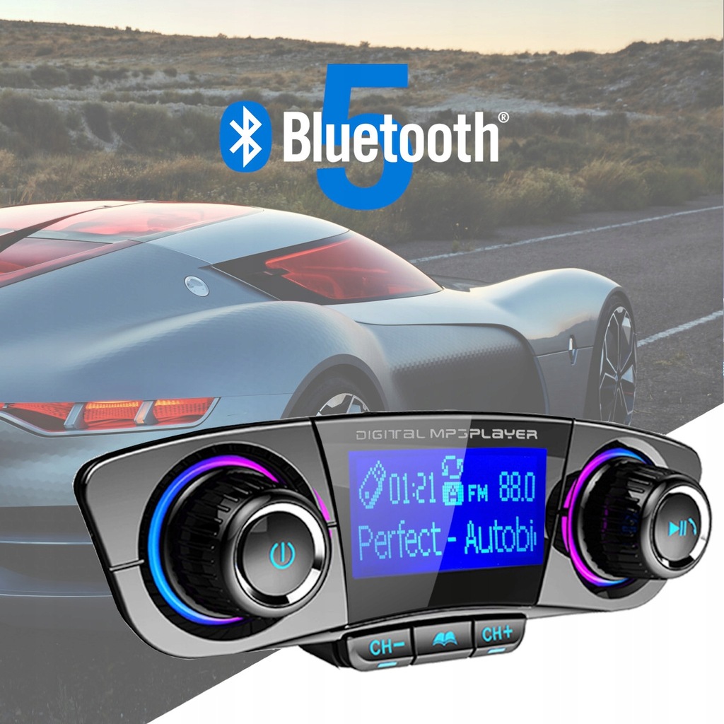 Купить FM-ПЕРЕДАТЧИК BLUETOOTH 5.0 USB многофункциональный 8 в 1: отзывы, фото, характеристики в интерне-магазине Aredi.ru