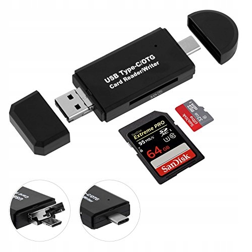 Czytnik kart SD Micro SD SONOKA 3 w 1 USB 2.0