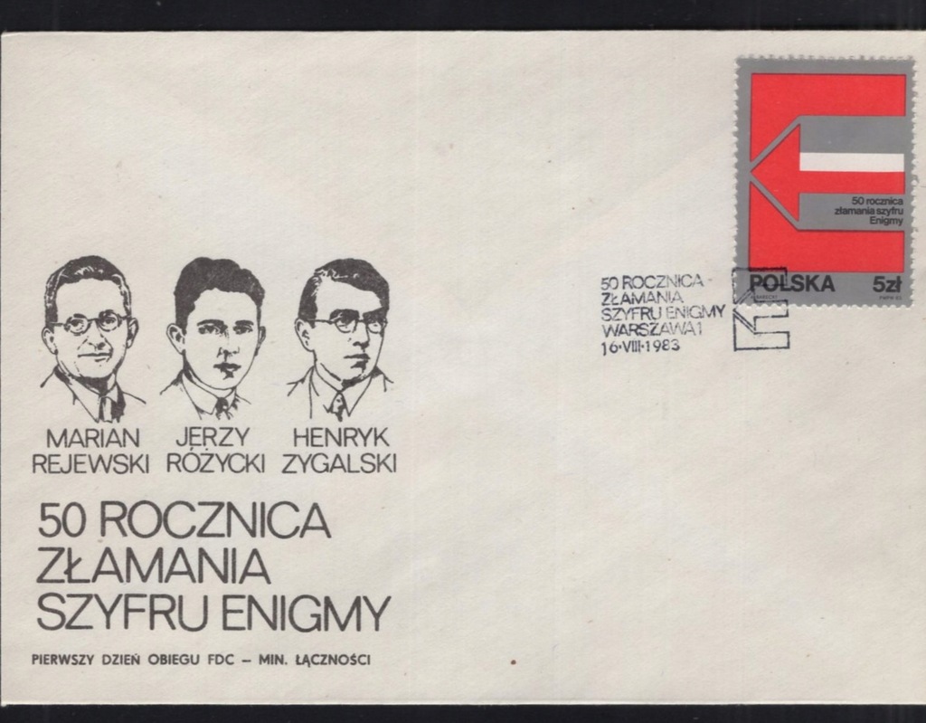 ENIGMA ,1983 ROK, Fi.2727 FDC