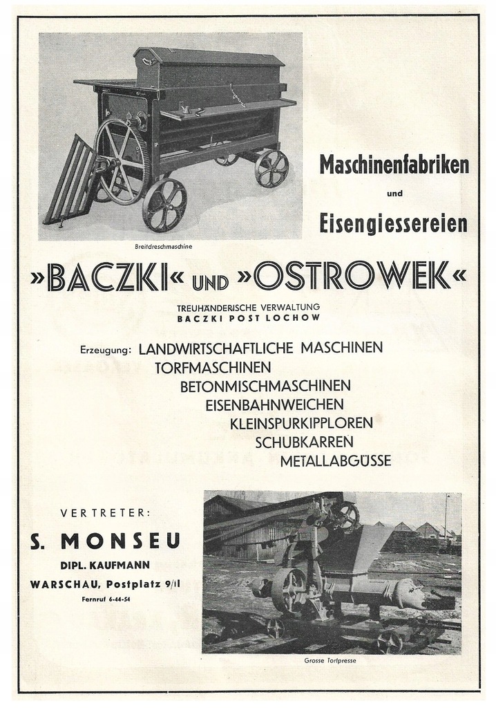 BACZKI OSTRÓWEK gm. ŁOCHÓW pow. WĘGRÓW - KRAKÓW