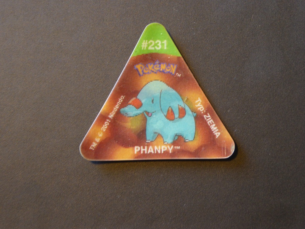 Phanpy, Donphan - Pokemon Trio Tazo 2001 nr 9