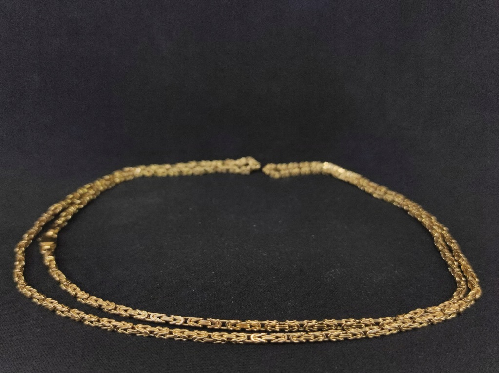 Łańcuszek złoty | Splot królewski | próba 585 | 13,33g | 70cm | [DPK]