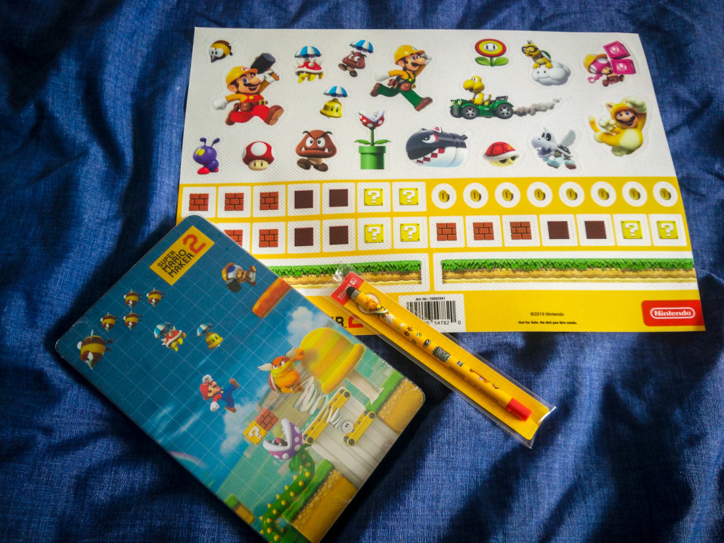 Super Mario Maker 2 Steelbook | Stylus | Naklejki