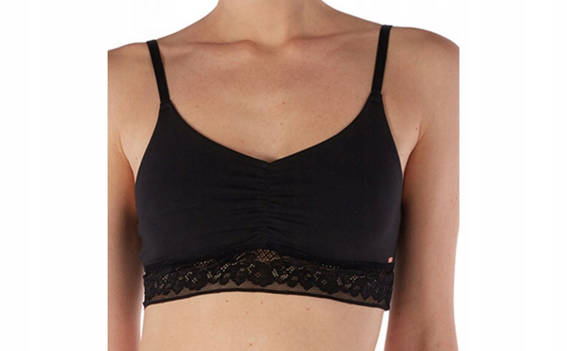 D17N006 CZARNY BIUSTONOSZ TOP BRALET 44