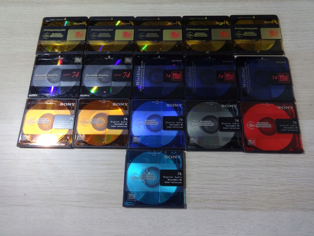 Czyste Płyty MiniDisc 74 Minut różne