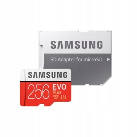 Samsung microSD Card Evo Plus 256 GB, MicroSDXC, F