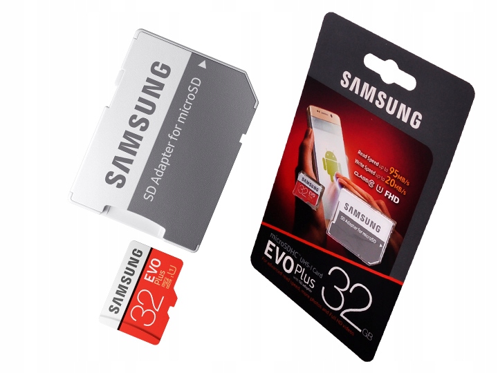 KARTA PAMIĘCI SAMSUNG EVO+ 32GB MICRO SD 95 MB/s