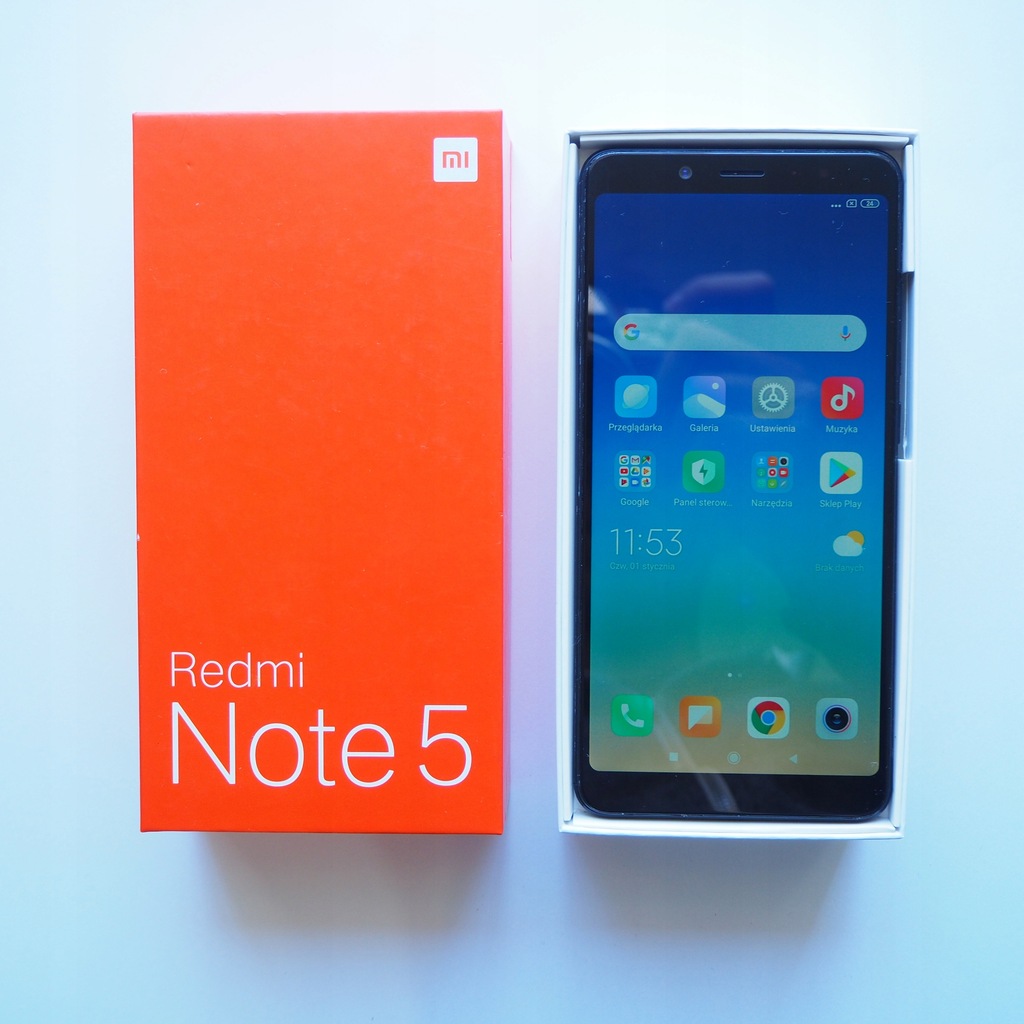 Smartfon Xiaomi Redmi Note 5 3/32GB BLACK Dual Sim