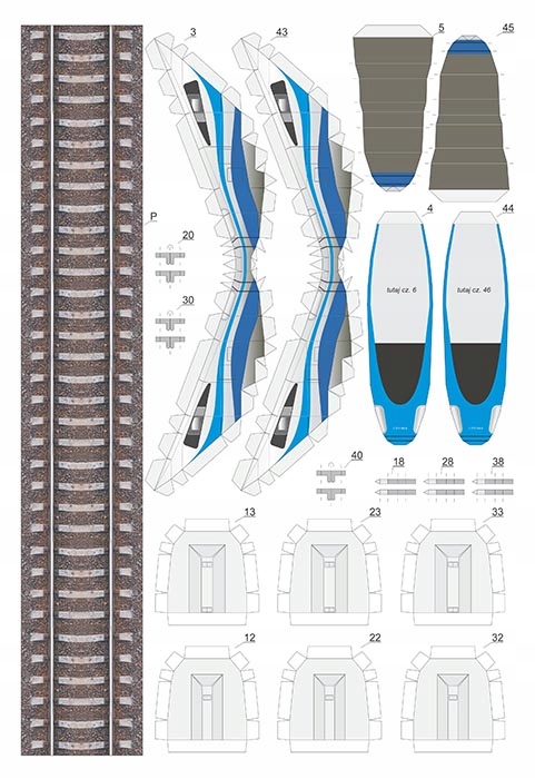 Купить Поезд SM#13 Pendolino, картонная модель: отзывы, фото, характеристики в интерне-магазине Aredi.ru