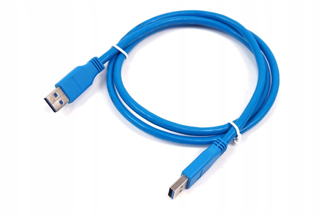 Kabel USB A-A 3.0 1m niebieski do koparki, risera