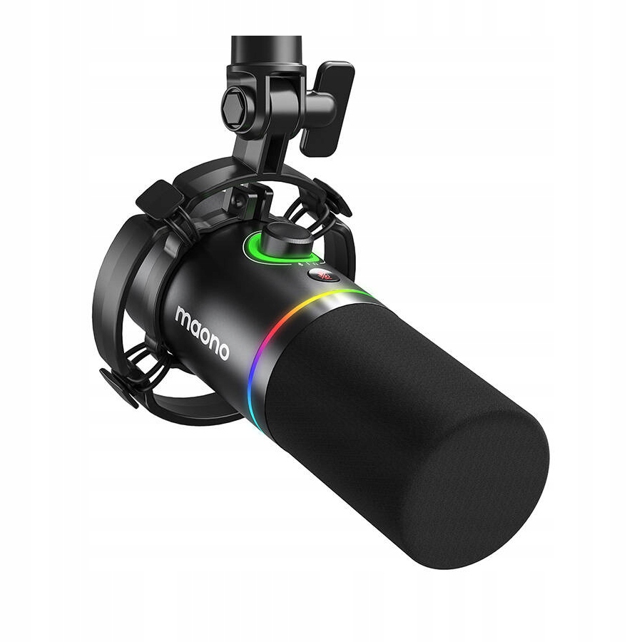 .DYNAMICZNY MIKROFON MAONO PD200X USB/XLR RGB DO PODCASTÓW I STREAMINGU