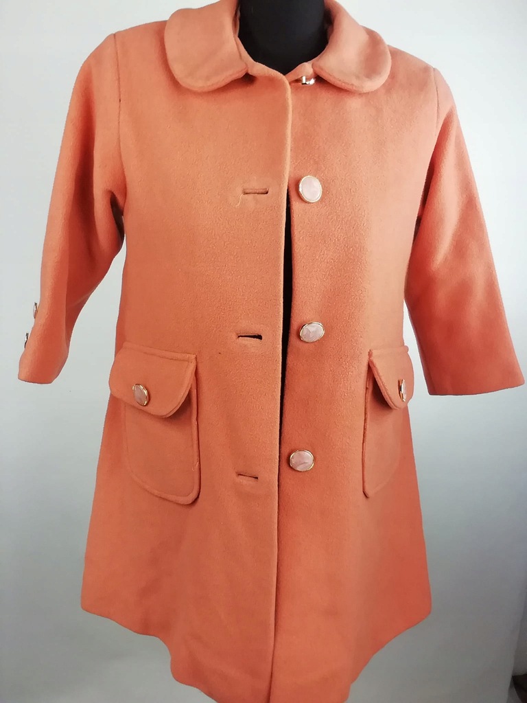 Płaszcz pomarańczowy rozmiar 32