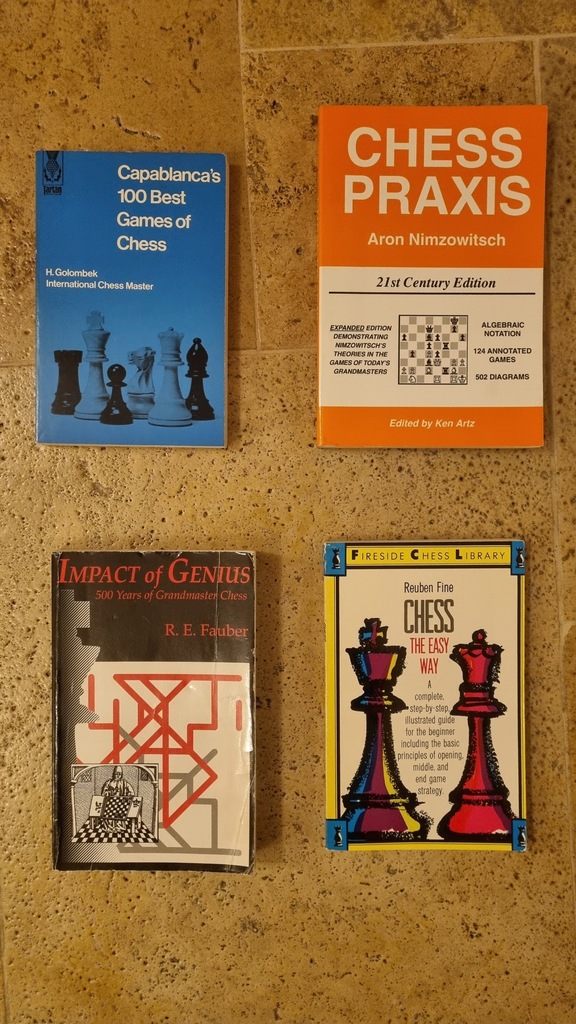 #11 zestaw czterech książek szachowych szachy chess WOŚP
