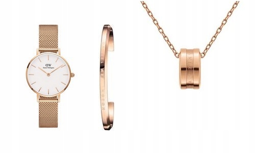 New Daniel Wellington Melrose+bransoleta+wisiorek