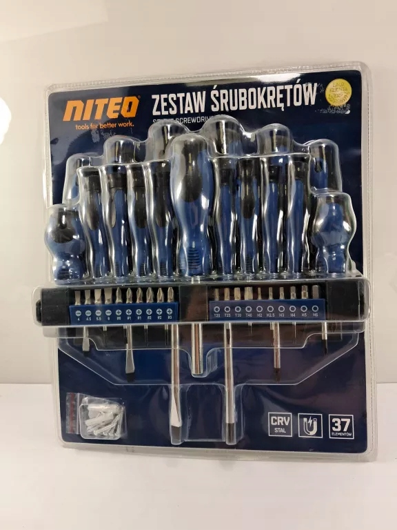ZESTAW ŚRUBOKRĘTÓW NITEO 37 ELEMENTÓW