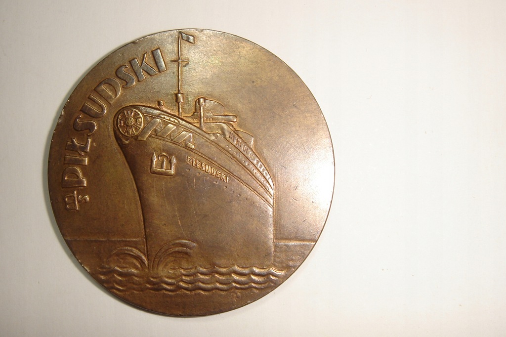 M/S Piłsudski - Medal GAL - Pierwsza podróż do Gdyni 1935 r.