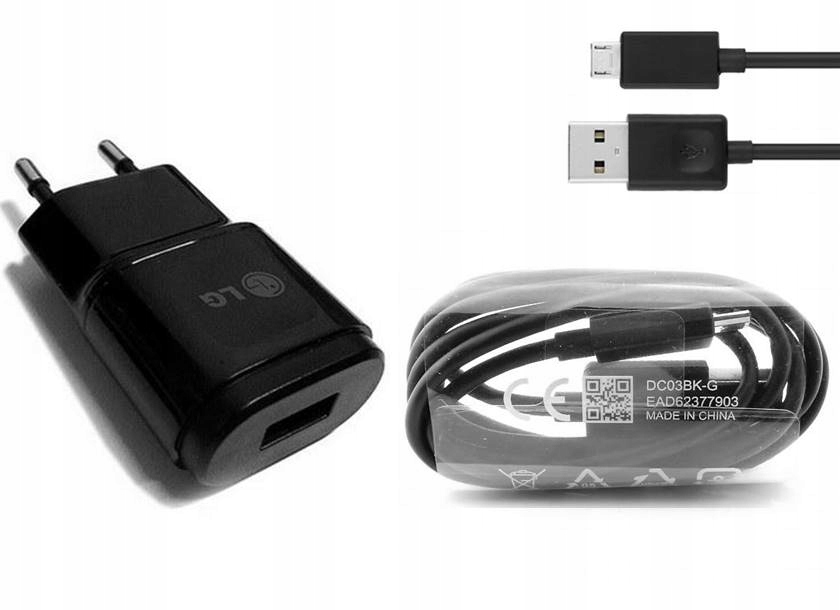 100% ORYGINALNA ŁADOWARKA KABEL USB LG MCS-04ER ED