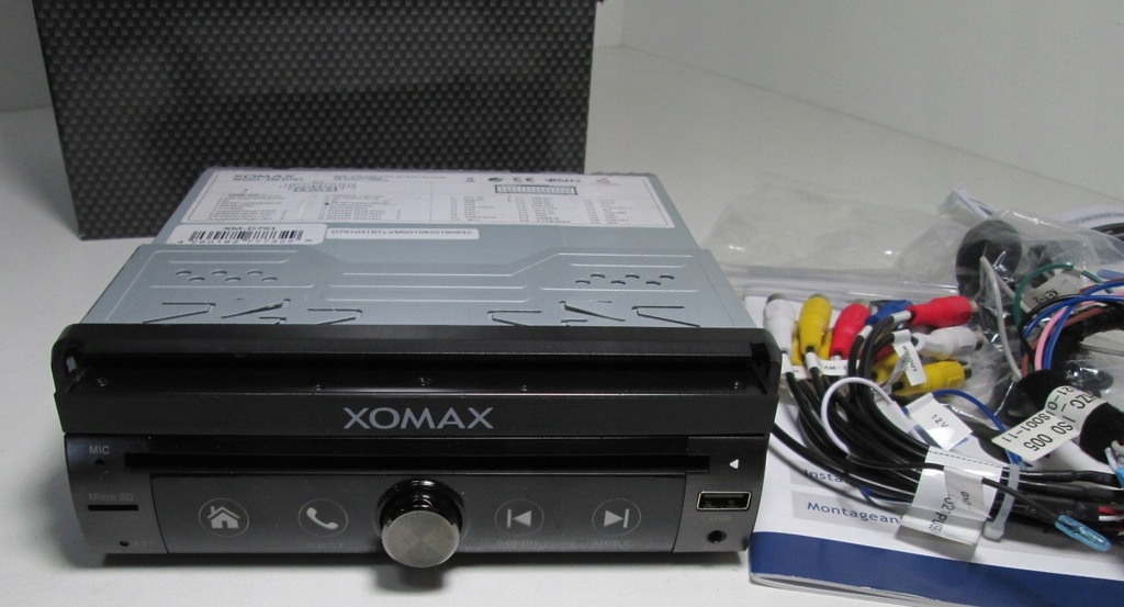 Radio XOMAX XM-D761 Bluetooth 7 cali 1 DIN dvd cd