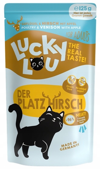 Lucky Lou Lifestage Adult karma dla Kota drób i jeleń 125g