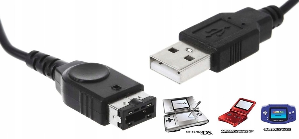 Kabel USB do konsoli Nintendo GBA SP NDS 1,2m