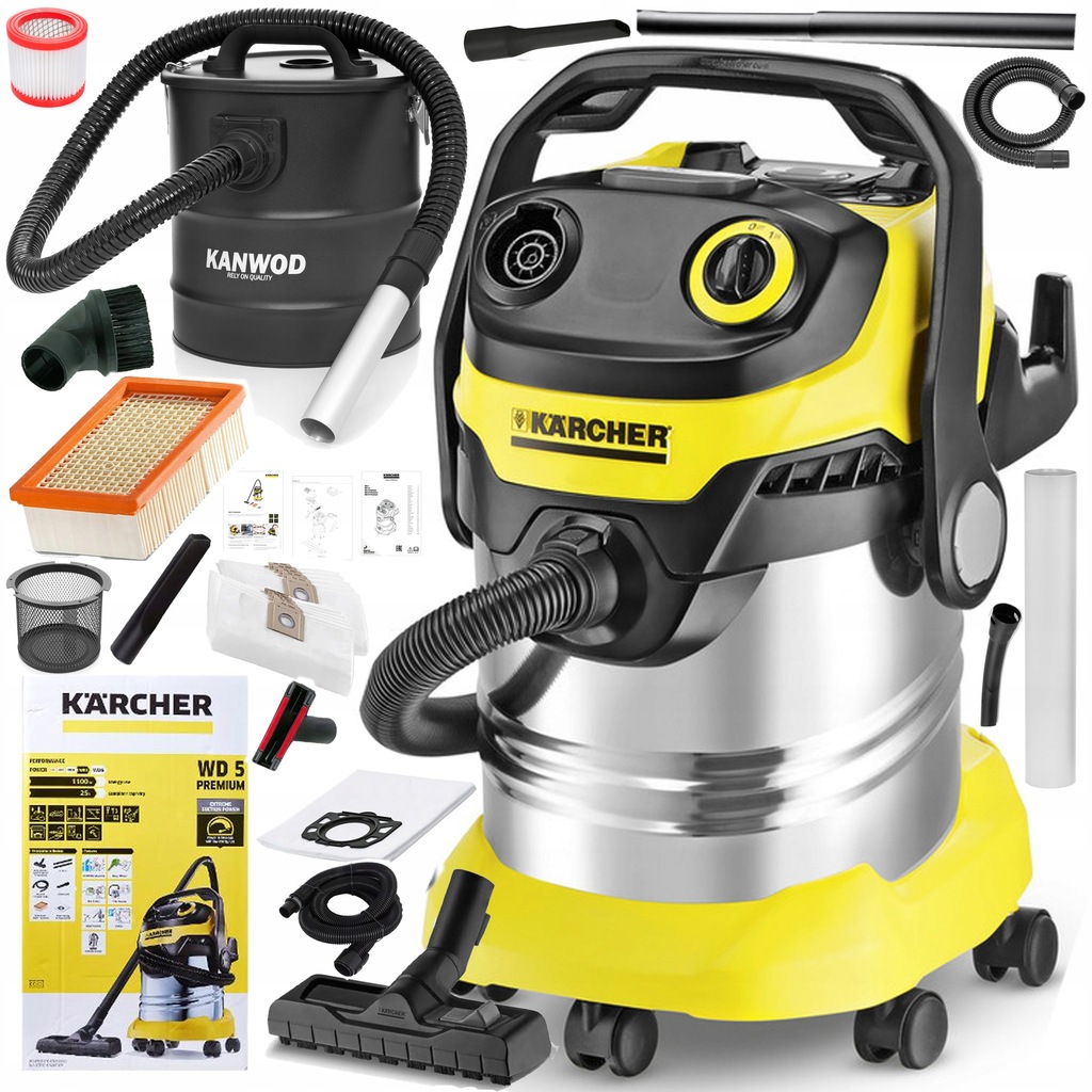 ODKURZACZ PRZEMYSŁOWY KARCHER WD5P MOCNY SEPARATOR 7359801935