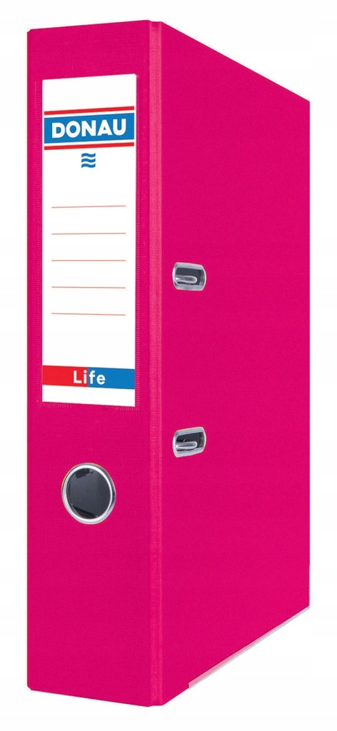 Segregator Life neon A4/75mm różowy dźwigniowy