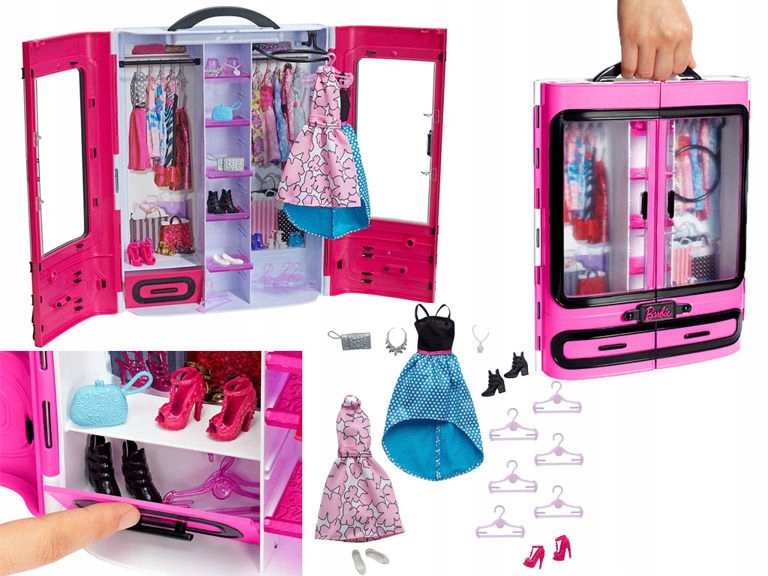 Гардероб барби. Mattel dmt57. Шкаф для одежды, Barbie Mattel 17222663. Шкаф для Барби Mattel. Кукла Барби с гардеробом.