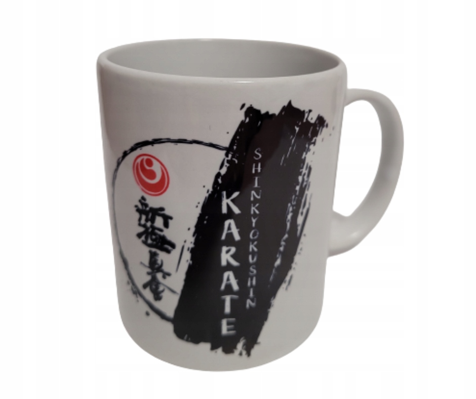 Kubek porcelanowy Karate Shinkyokushin kanji