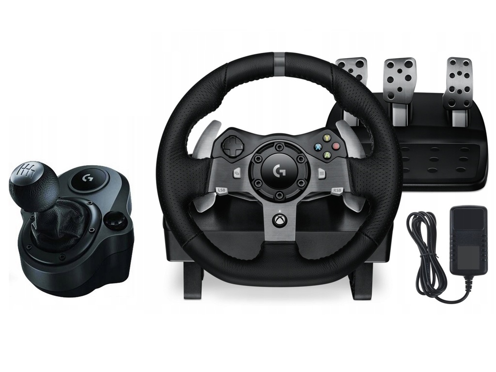 Купить Рулевое колесо Logitech G920 для XBOX и ПК + рычаг переключения передач GEARS: отзывы, фото, характеристики в интерне-магазине Aredi.ru