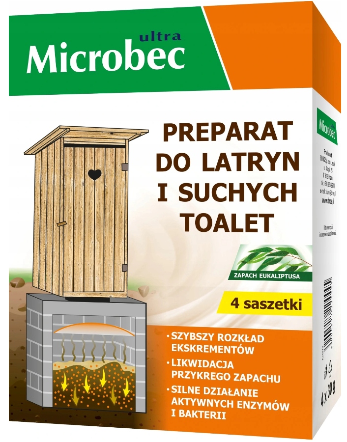 Bros Microbec 4x30g Preparat Latryny Suche Toalety