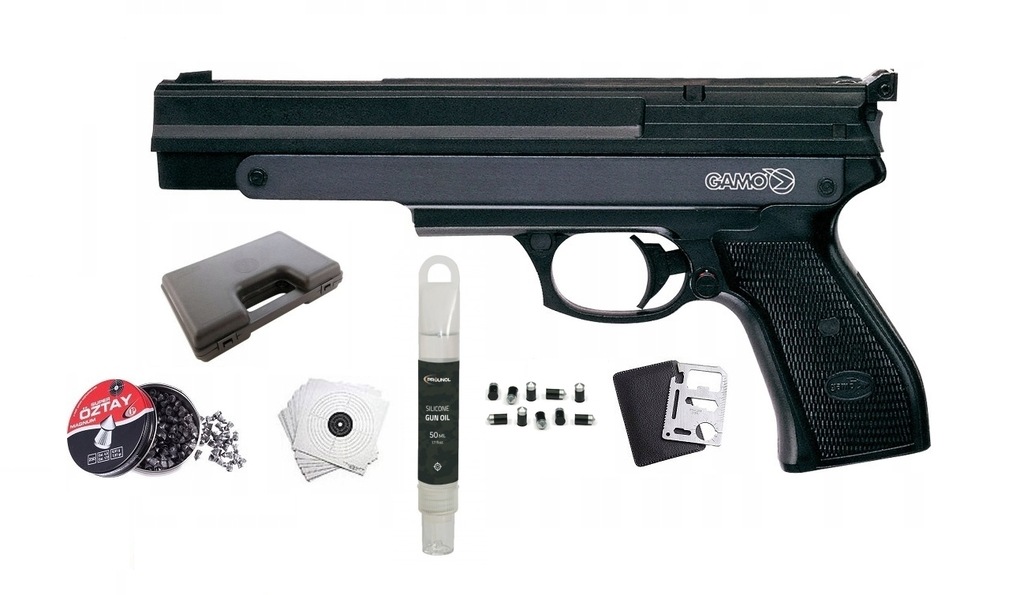 Wiatrówka pistolet GAMO PR45 4,5mm PCA ZESTAW