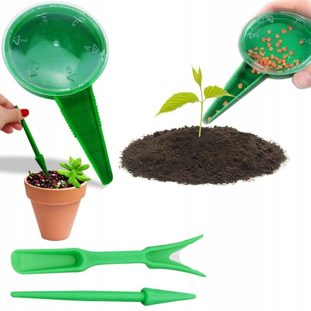 Profesjonalny zestaw do pikowania roślin: siewnik i widełki do sadzenia
