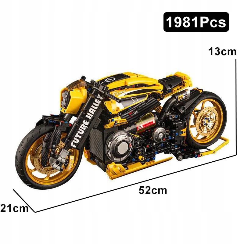 Technical Expert Speed Motorcycle Racing Sport Car Model Building Blocks