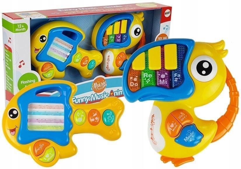 PIANINKO I GITARA NA BATERIE, LEANTOYS