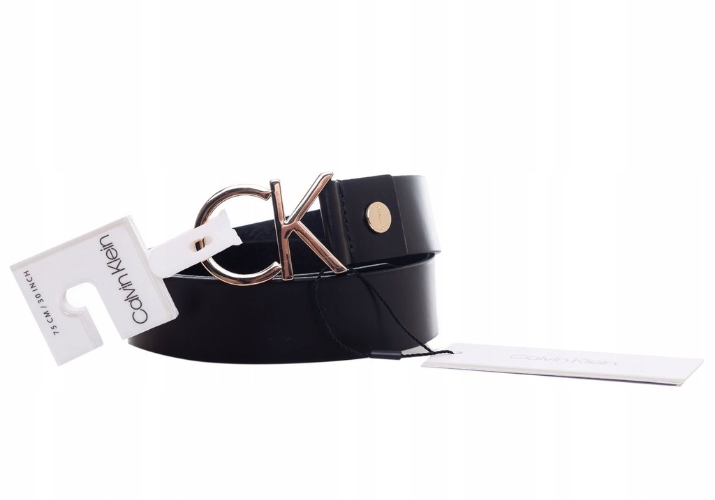 CALVIN KLEIN PASEK DAMSKI LOGO BELT BLACK R. 95