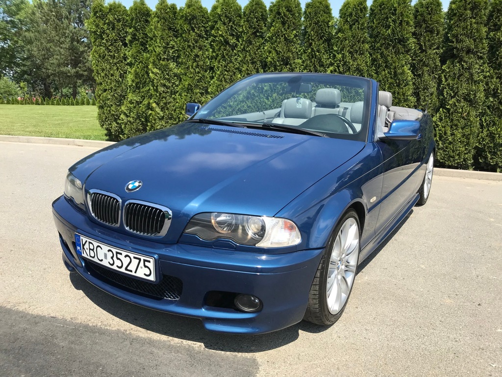 BMW E46 SERIA 3 MPAKIET CABRIO 170KM 2.5 SKORA