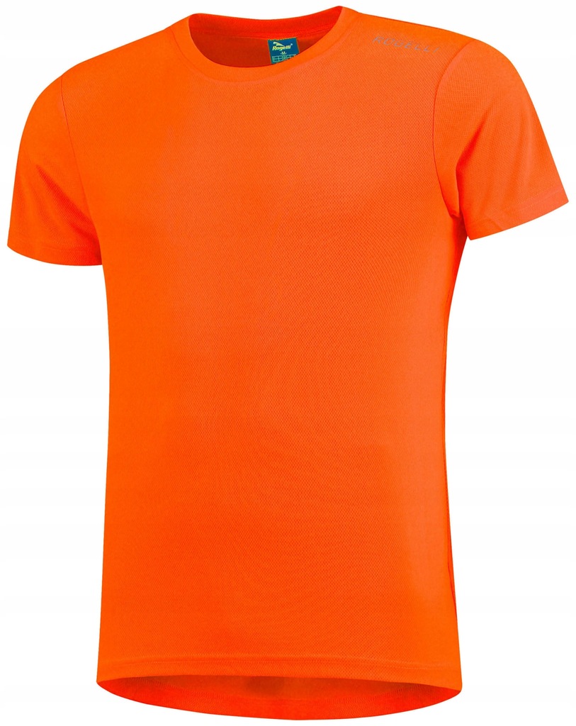 ROGELLI PROMOTION męska koszulka sportowa z krótkim rękawem pomarańczowa XL