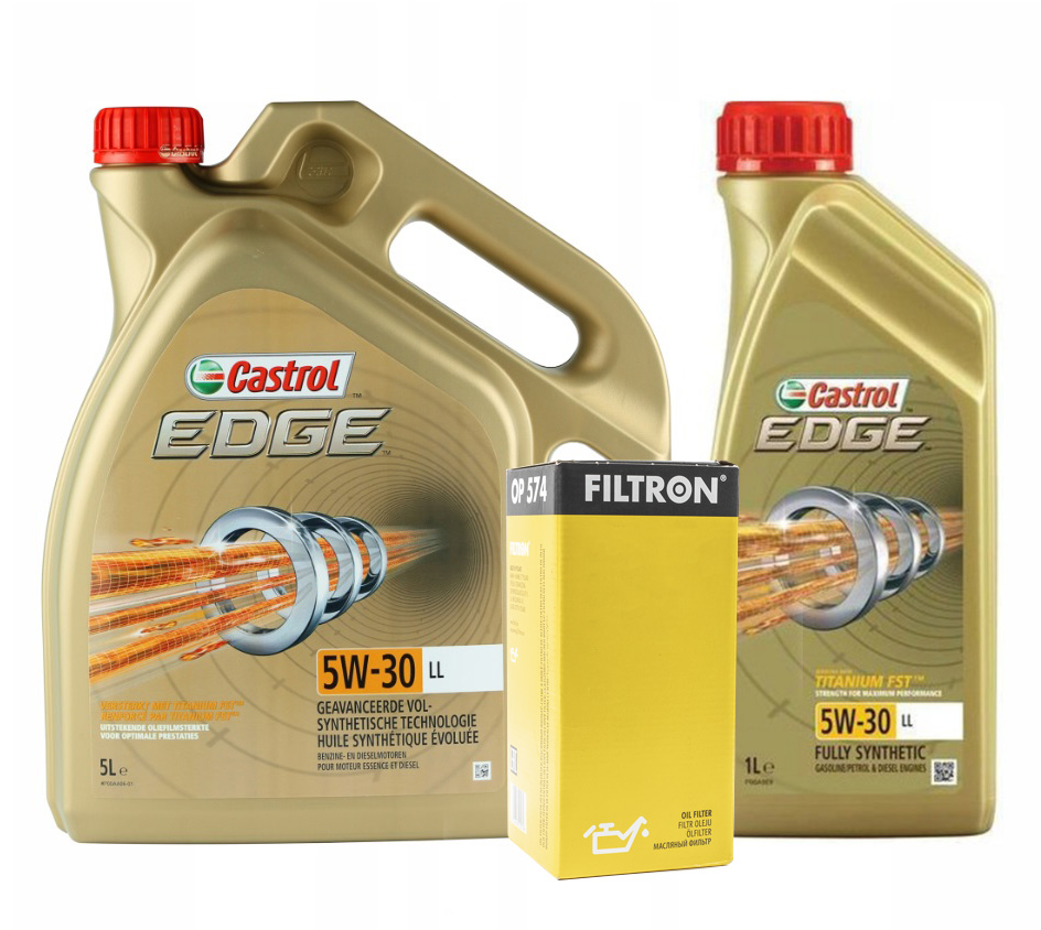 CASTROL EDGE TITANIUM LL 5W30 5L+1L + FILTRON