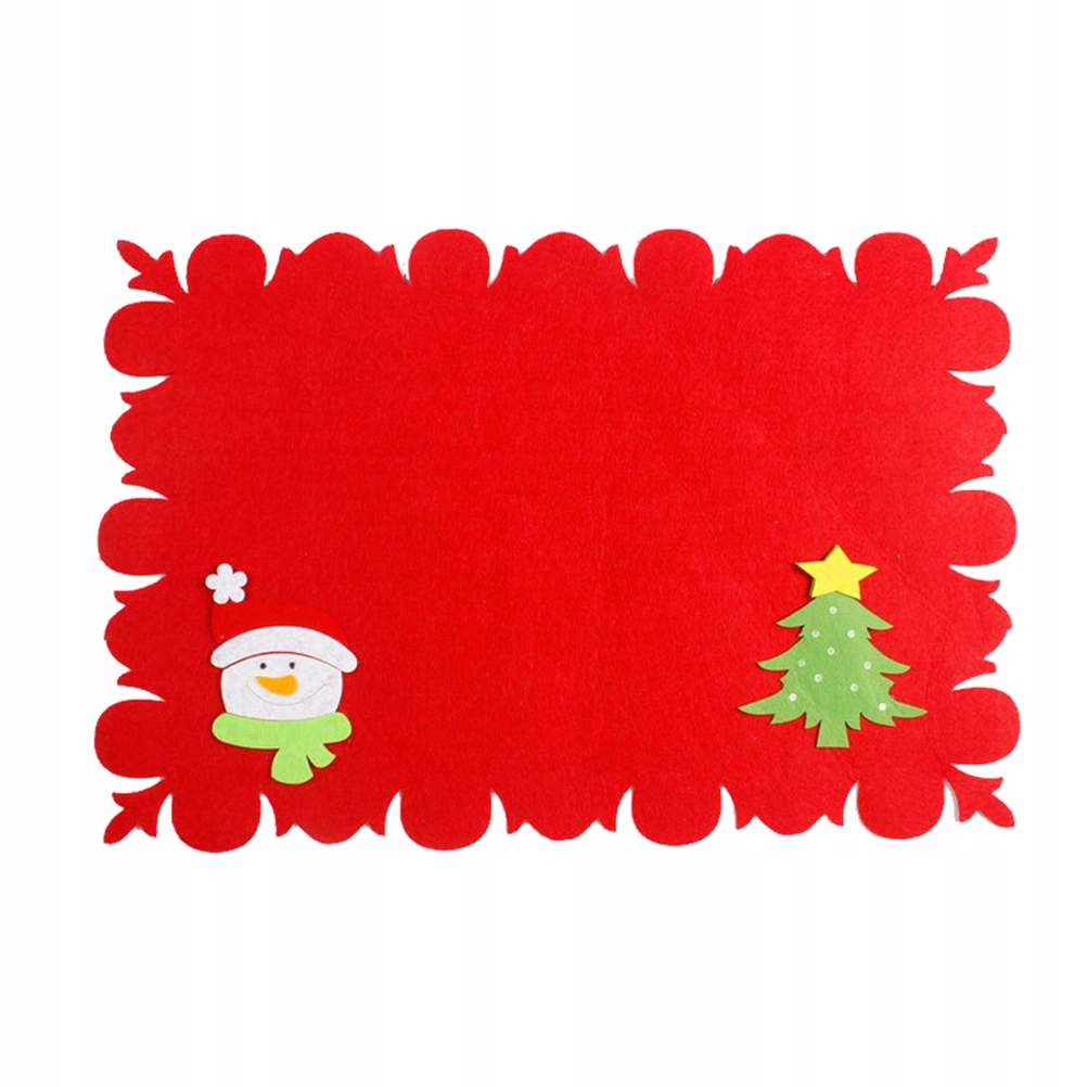 Desk Mat Desktop Christmas Decorations Woven