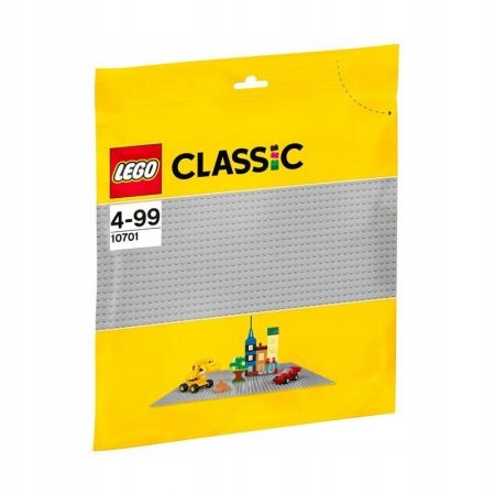 Lego CLASSIC - Szara płytka konstrukcyjna 10701