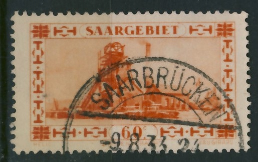 Saargebiet 60 cent. - Kopalnia Szyb