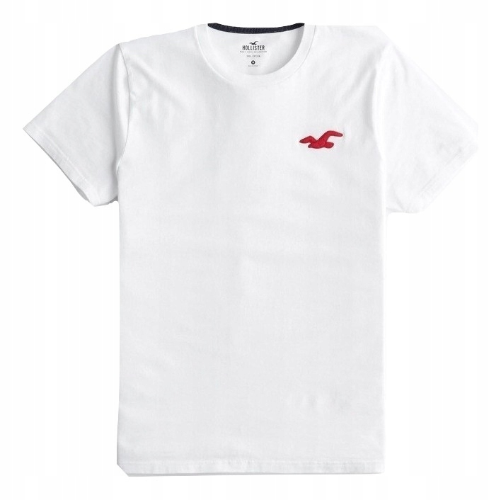 t-shirt Hollister Abercrombie koszulka M biała