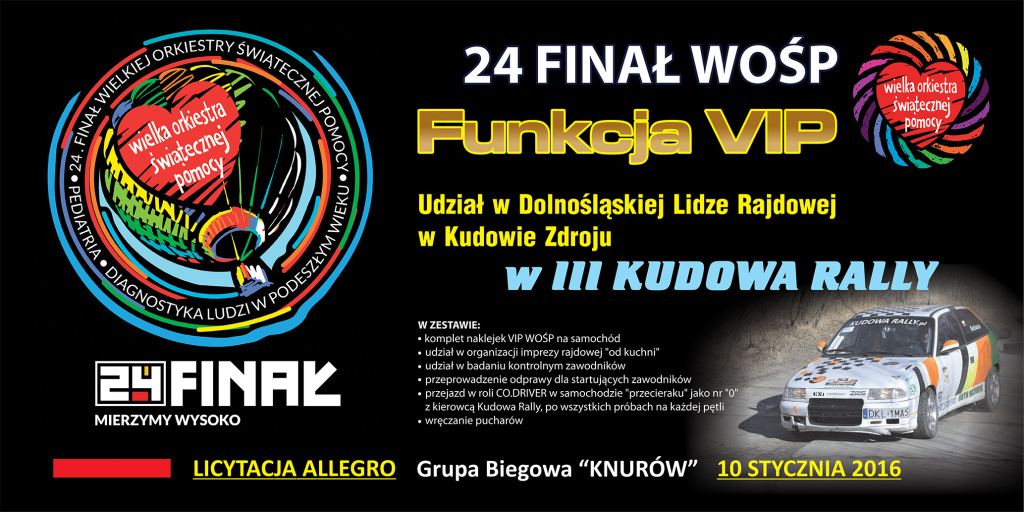 Funkcję VIP podczas III KUDOWA RALLY