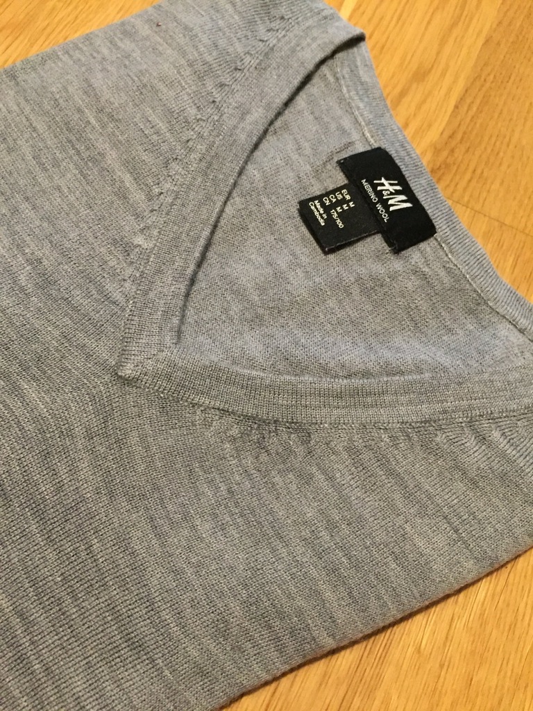 H&M sweter z wełny merynosowej R. M (175/100)