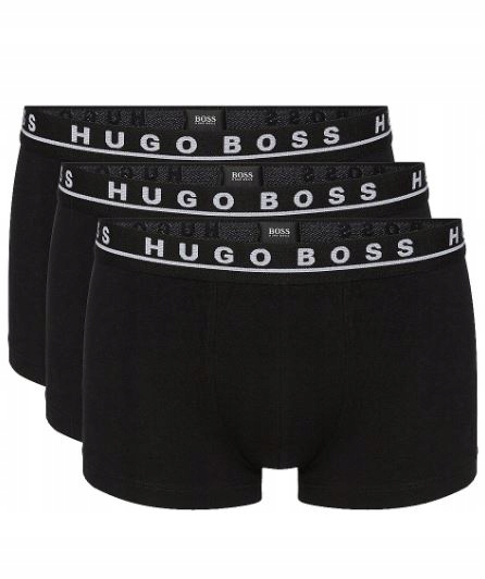 E7972 HUGO BOSS BOKSERKI MĘSKIE CZARNE 3-PAK L