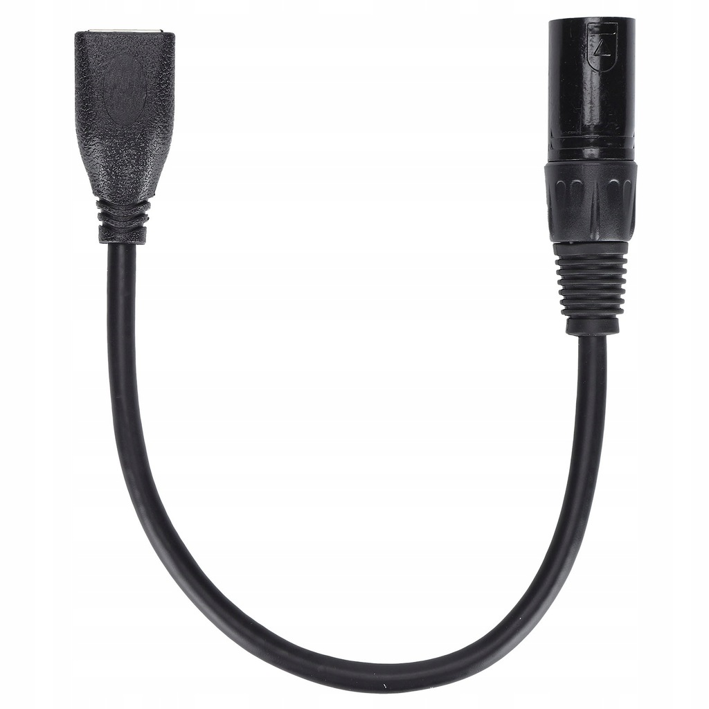 Adapter kablowy 5-pin XLR męski na RJ45 żeński z miedzi bez tlenu